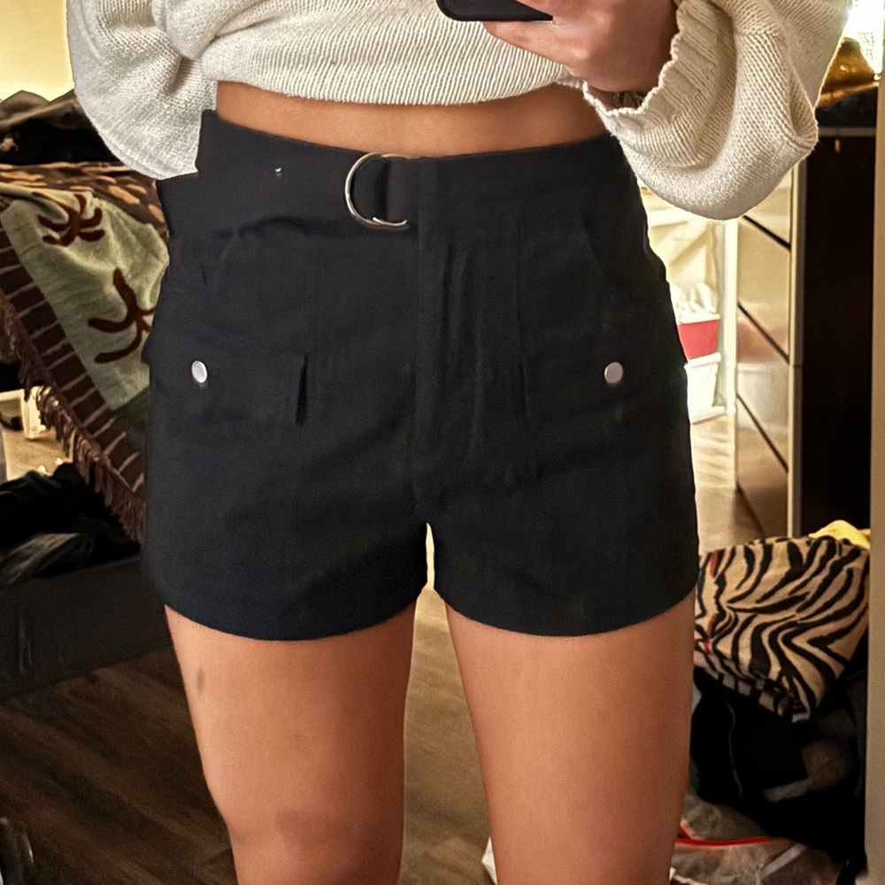 Black Women's Cargo Shorts